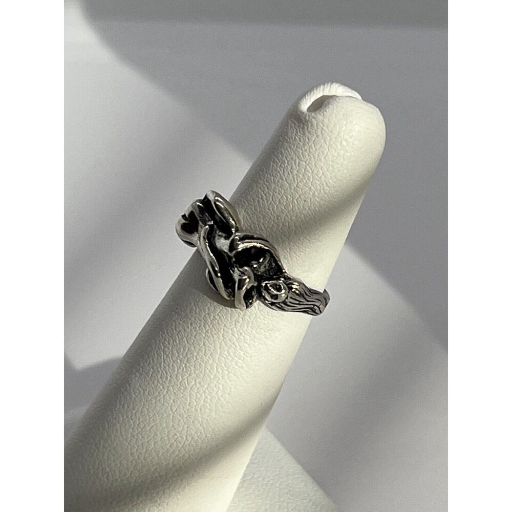 925 Sterling Silver "Kamasutra" Ring Size 4